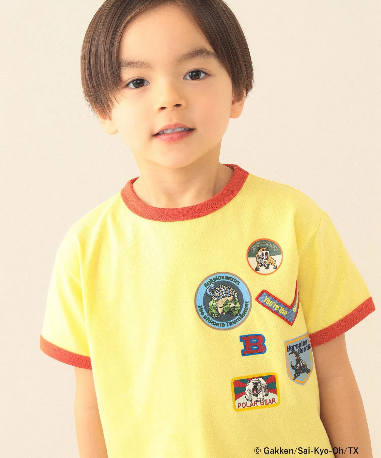 Детская футболка BEAMS mini 【COLLABORATION】最強王図鑑 / Tシャツ 2026SS(100〜150cm)