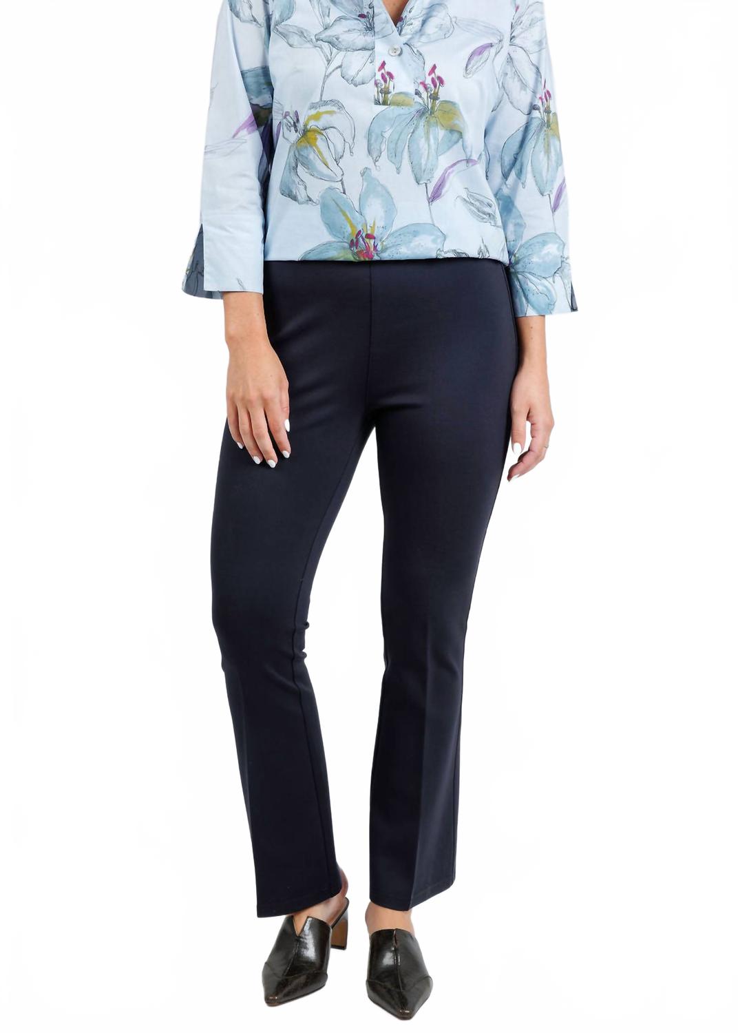 

PEACE of CLOTH Вязаные брюки Ella Paramount темно-синего цвета