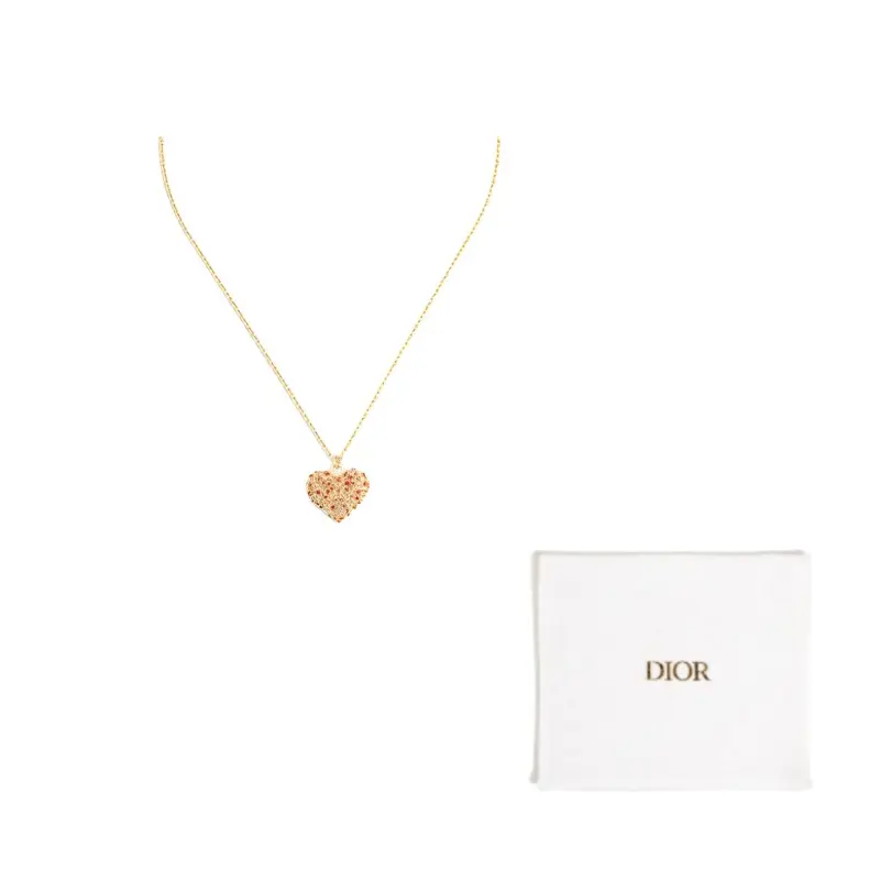 

DIOR Золотое металлическое колье Women's Gold