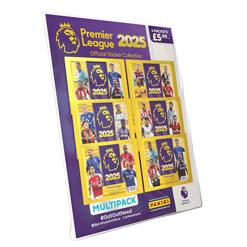 

Карточная игра Premier League 2025 Official Sticker Collection – Multipack