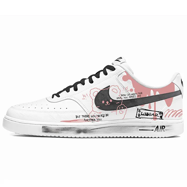 

Кроссовки для скейтборда Court Vision 1 мужские низкие розовый/черный Nike
