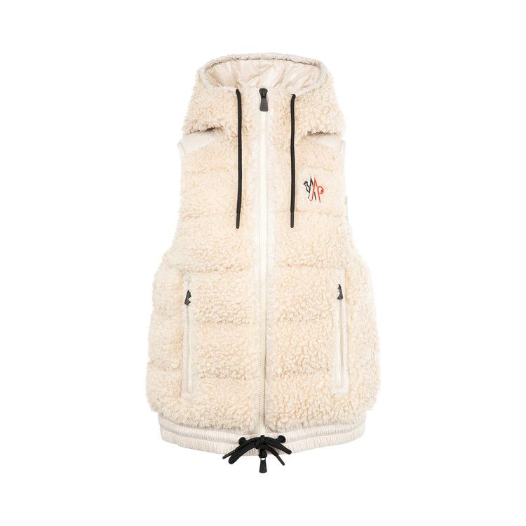 

Утепленный жилет Moncler Grenoble Teddy Fleece Vest, Cream