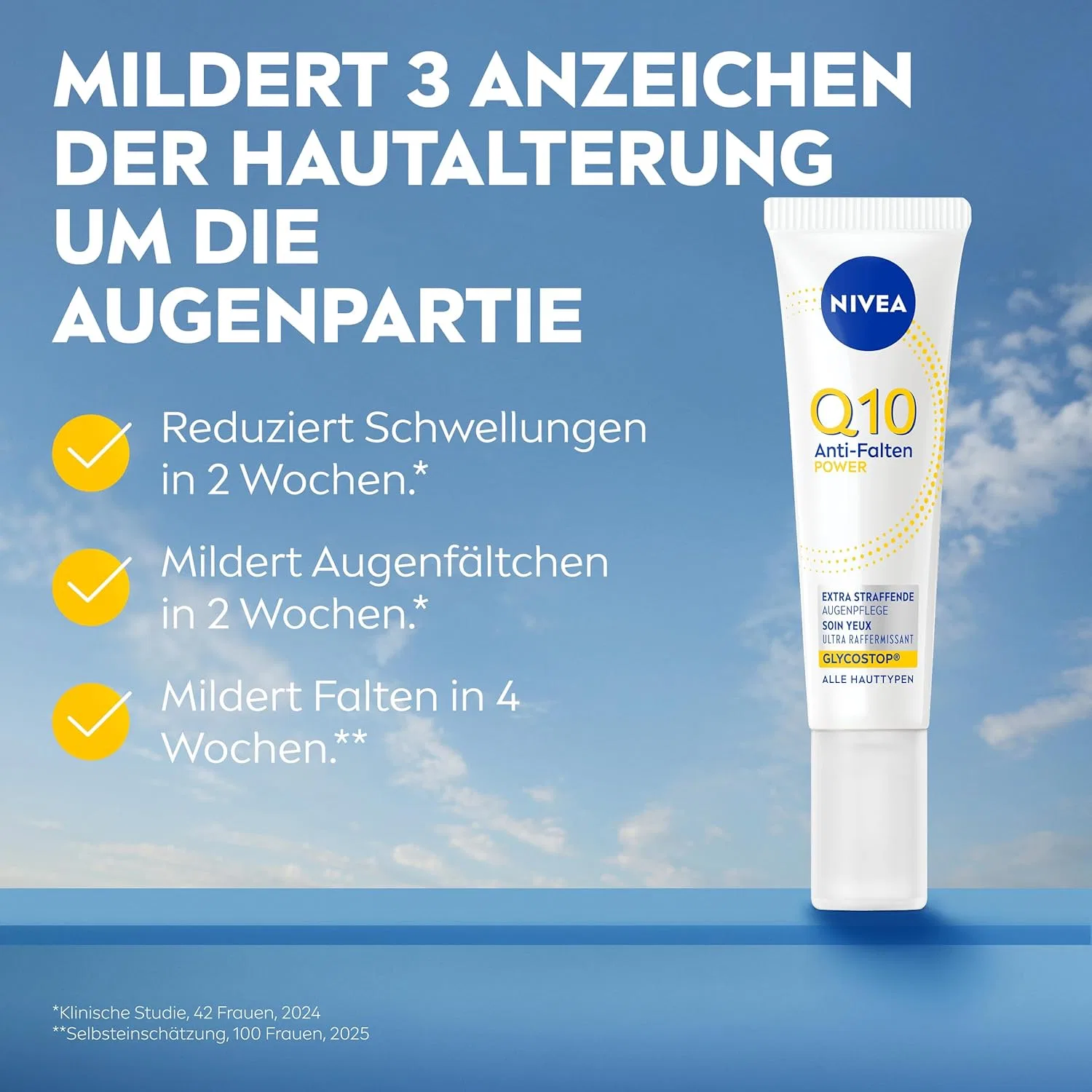 Крем для глаз NIVEA Q10 Anti-Wrinkle Power Extra Firming 15 мл Nivea — фото 2