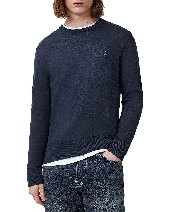 

Свитер из мериносовой шерсти Regular Fit Mode ALLSAINTS, синий