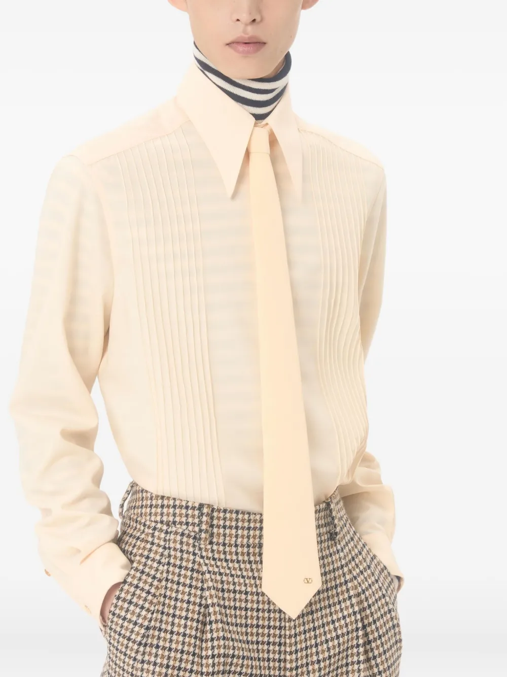 

Шелковый галстук с логотипом VLogo Signature Valentino Garavani, желтый