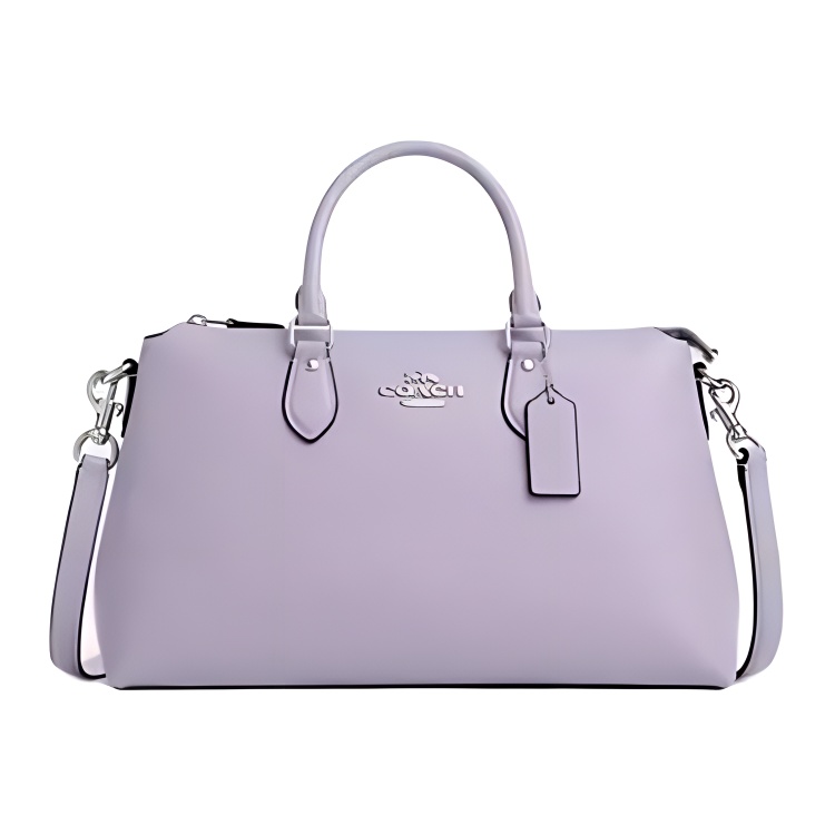 

COACH Сумка через плечо Georgia Refined Pebble Pattern Leather, кроссбоди, женская ручная кладь Tubas светло-фиолетовая