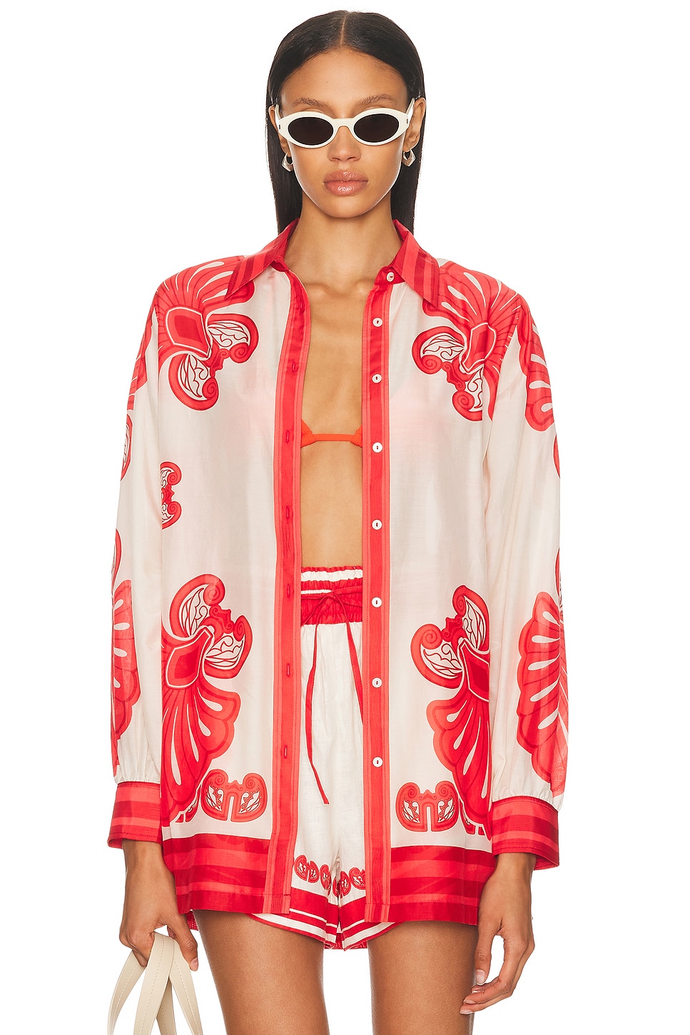 

Длинная рубашка Vanessa Shani Shemer, Red Print