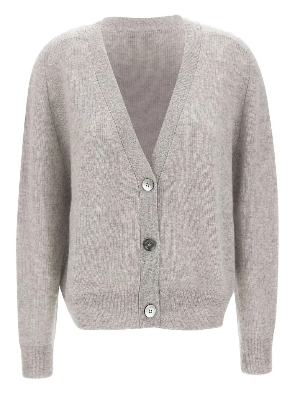 

Кардиган в рубчик с V-образным вырезом Hemisphere, серый