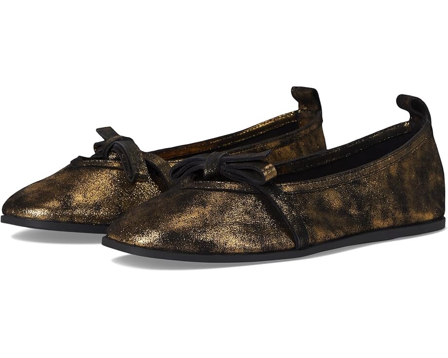 

Туфли на плоской подошве Free People Mania Bow Flats, цвет Bronze Age Metallice