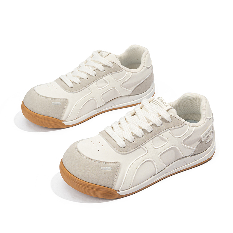 Скользоустойчивые амортизаторы низкие повседневные детские туфли beige для подростков Babaya, бежевый — фото 4