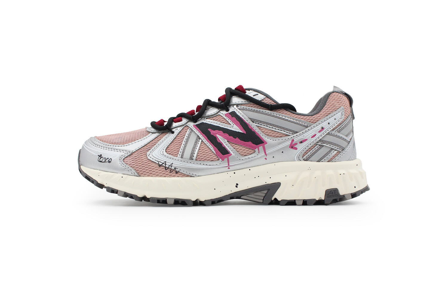 

Кроссовки NB 410 унисекс с низким верхом серебристо-розовый New Balance, розовый