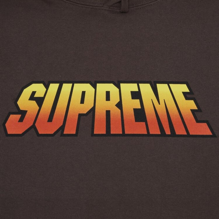 Толстовка Supreme Gradient Hooded 'Brown', коричневый — фото 2