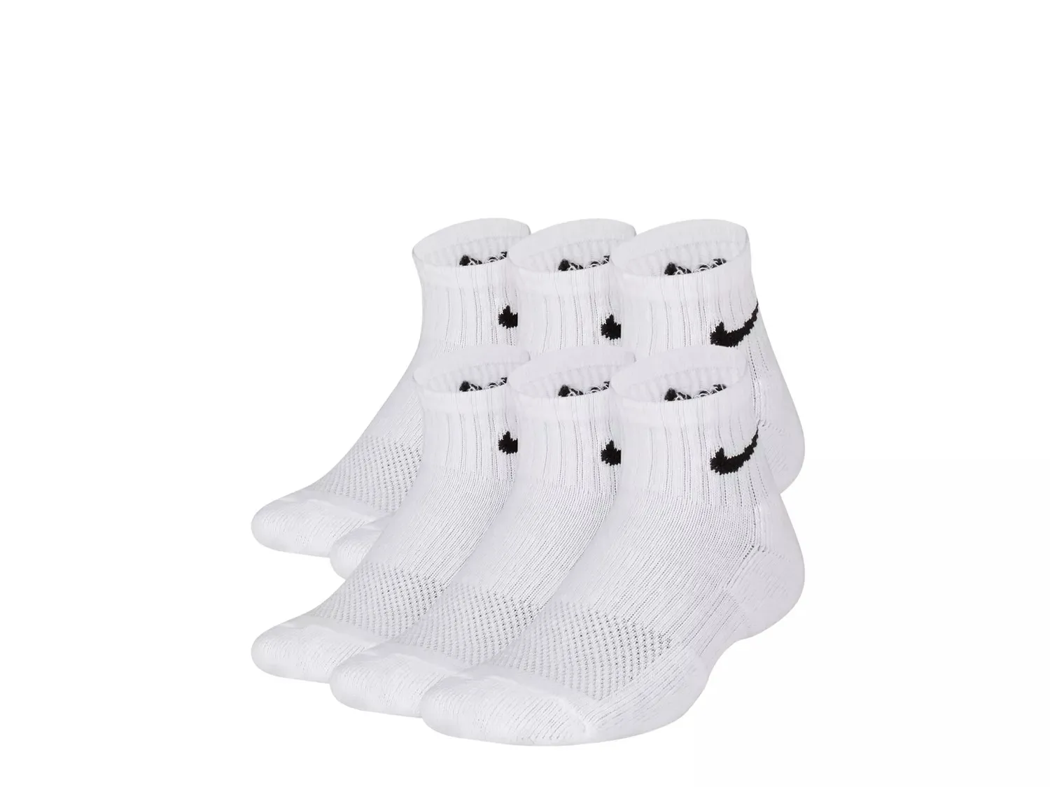 

Детские носки Nike Cushioned Ankle Socks — 6 шт., белые