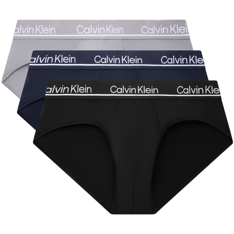 CALVIN KLEIN Трусы мужские 3 шт, 0NJ-Космический черный/Звездный серый/Мраморный серый — фото 2
