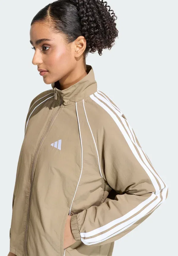 Тренировочная куртка Adidas Sportswear, цвет хаки — фото 3