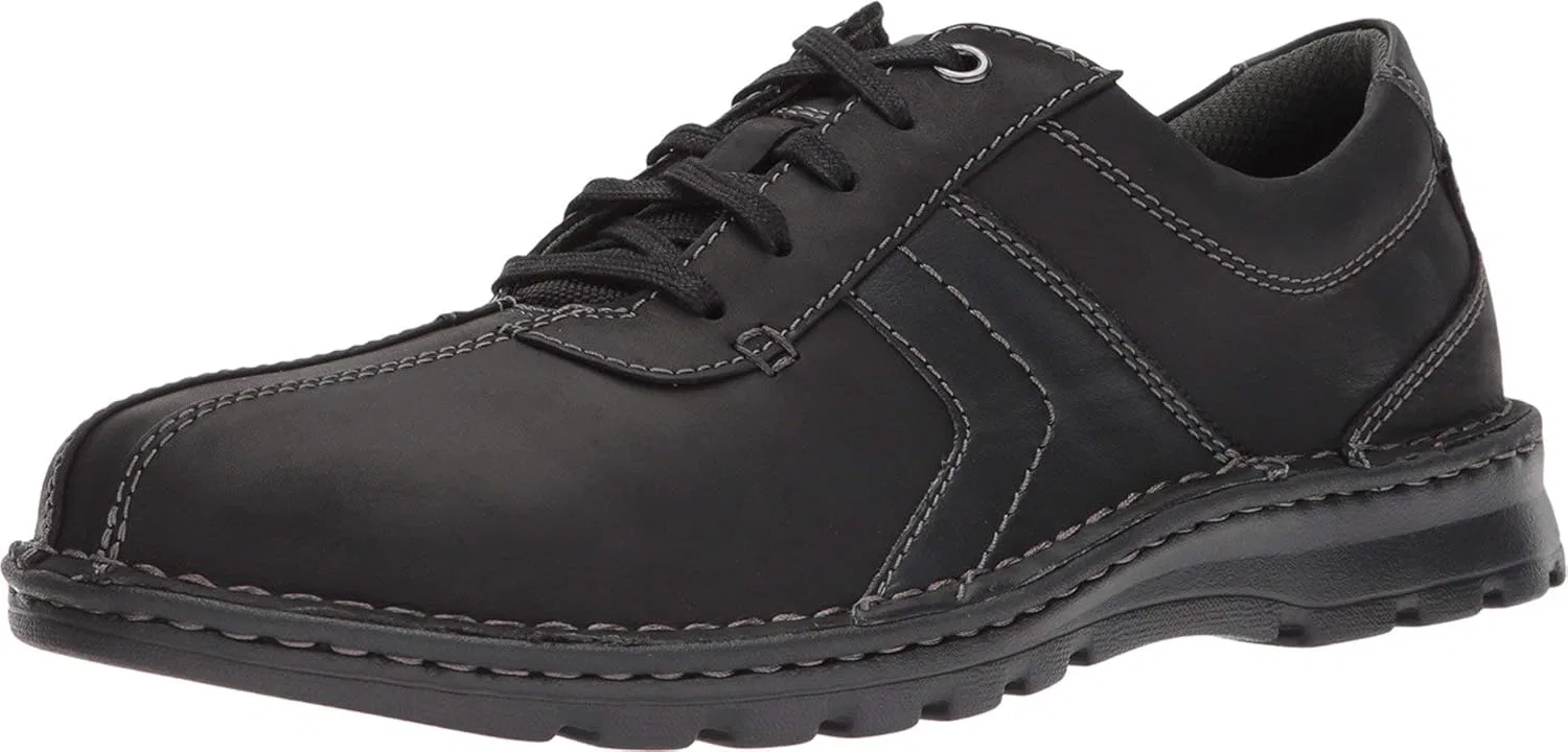 Мужские туфли-дерби Clarks Tilden Plain, 2-Black Leather