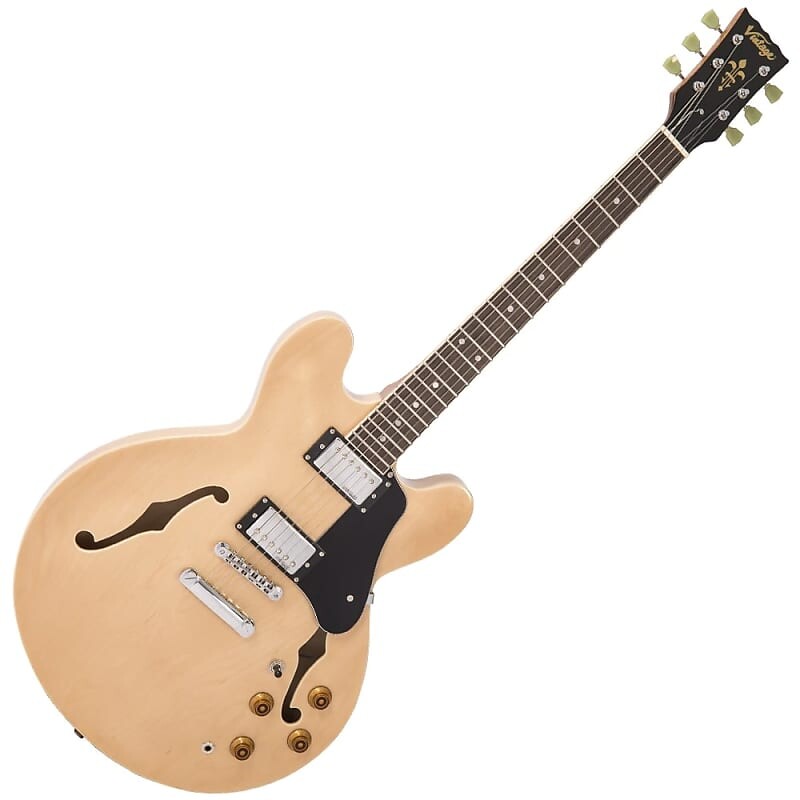 

Электрогитара Vintage Reissue Series, Semi Hollow VSA500MP Set neck w/Offset heel, Twin HB, Natural Maple Gloss