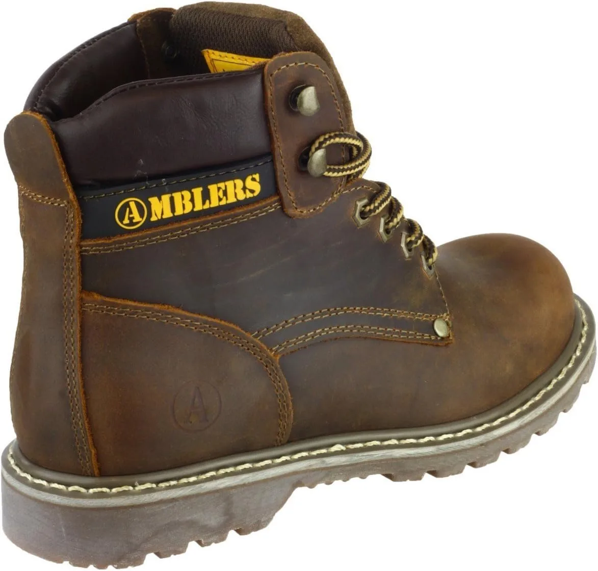 Мужские повседневные ботинки Amblers Dorking на шнуровке, кожаные, с тканевой подкладкой, коричневые — фото 2