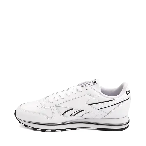 

Кроссовки Mens Reebok Classic Leather Clip Athletic Shoe, белый/черный