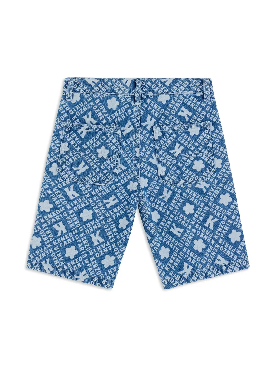 Джинсовые шорты с принтом Kenzo Kids — фото 2