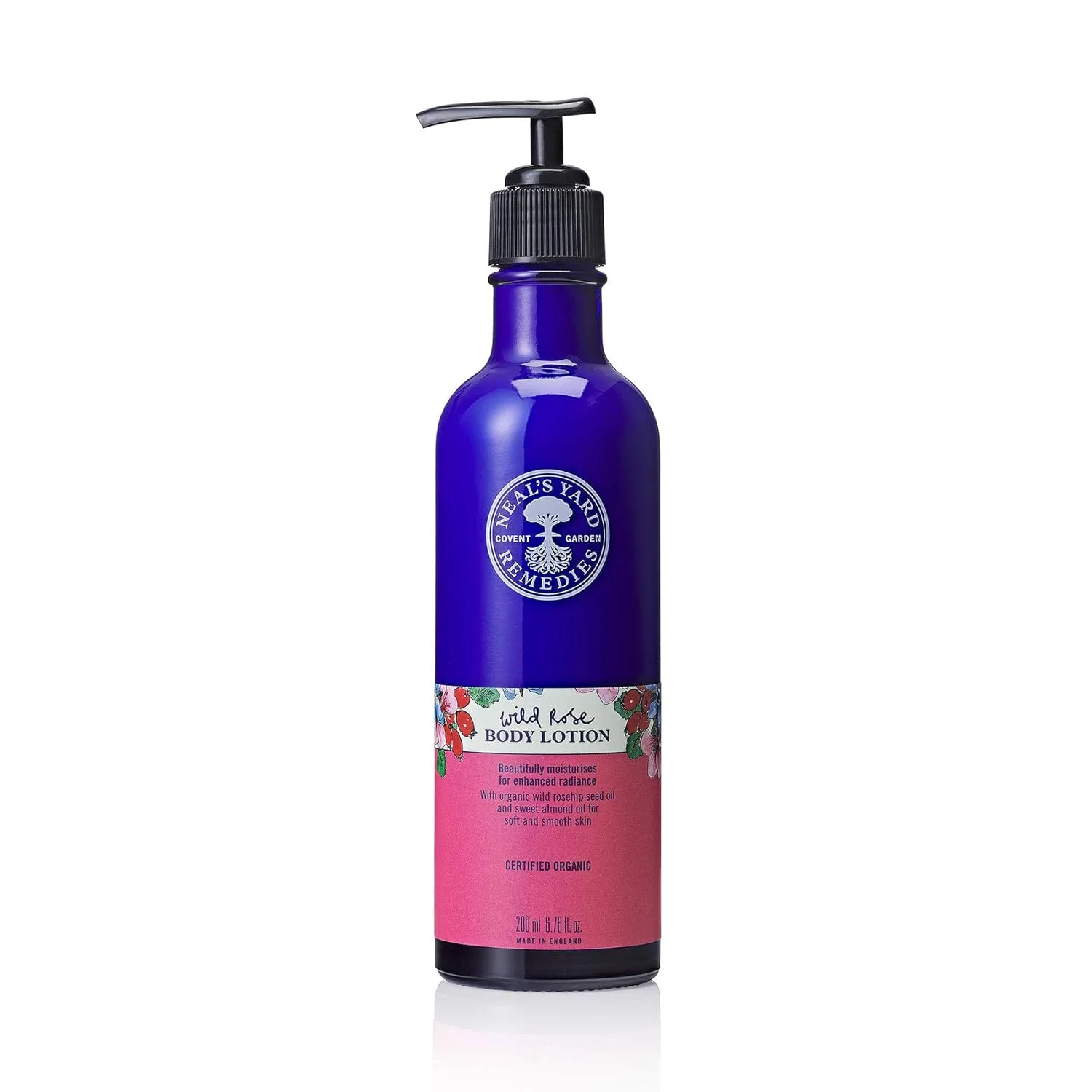 Увлажняющий лосьон для тела и рук Neal's Yard Remedies Wild Rose для всех типов кожи - увлажняющий и питательный лосьон для сухой кожи (170 г)