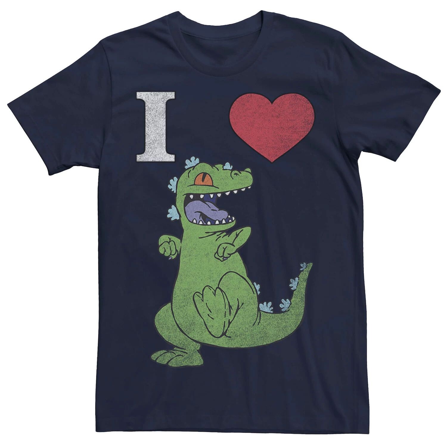 

Мужская футболка Nickelodeon RugRats I Love Reptar Licensed Character, синий