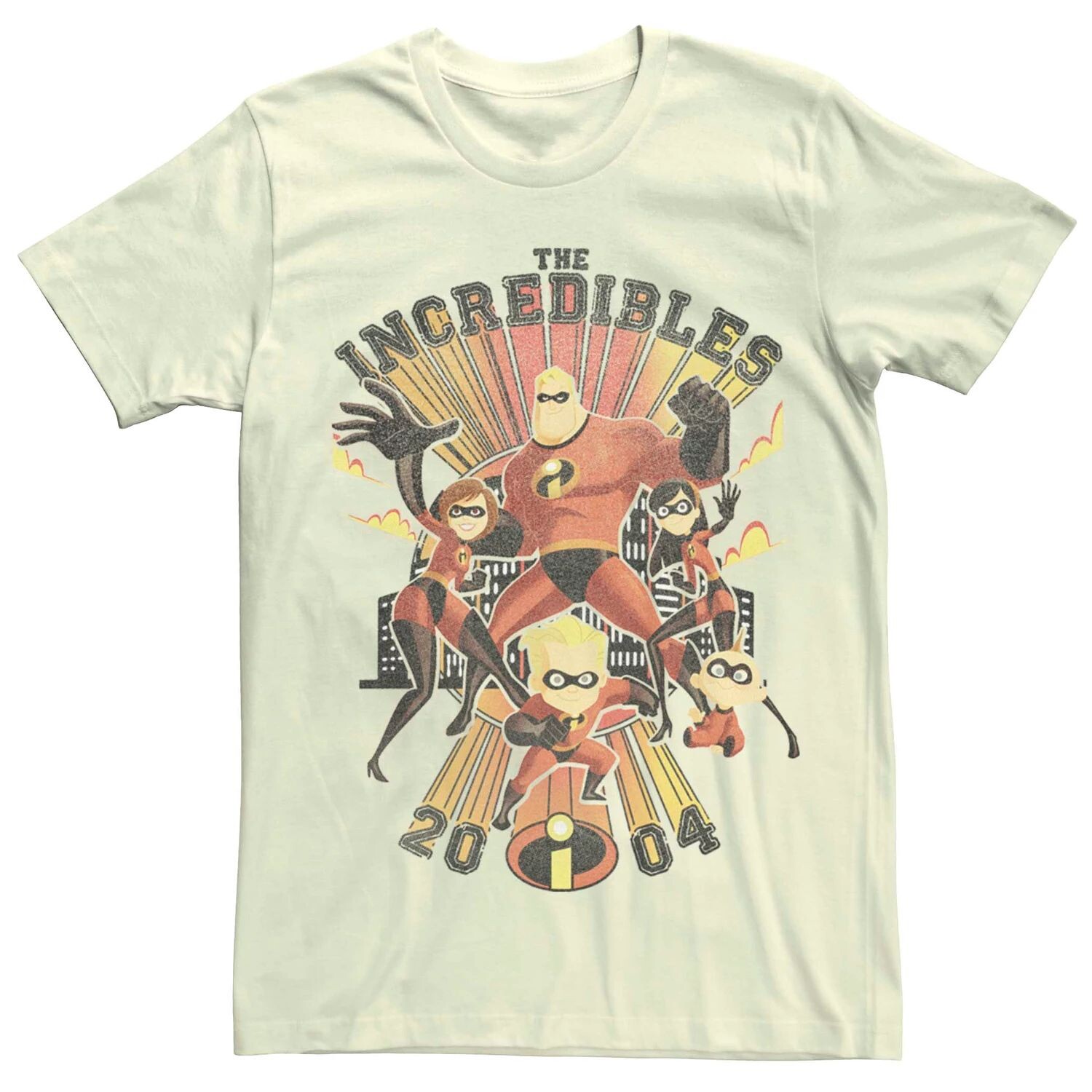 

Мужская винтажная футболка Disney Pixar Incredibles Group Shot Licensed Character