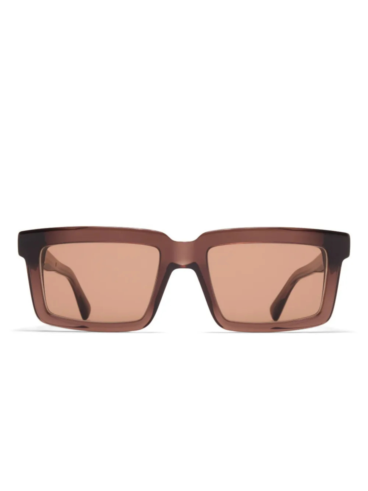 

Солнцезащитные очки в прямоугольной оправе Mykita, коричневый