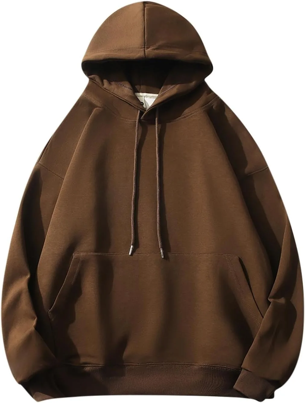 

Мужской худи оверсайз с капюшоном и карманом QUNPIU