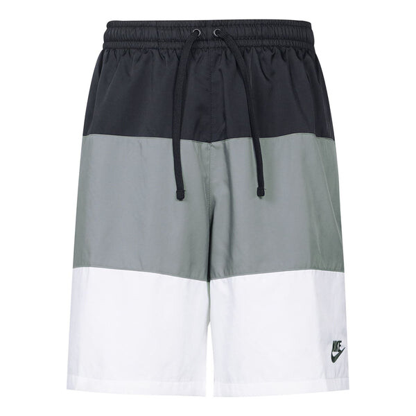 

Шорты men's contrast color stitching small label woven sports shorts black Nike, мультиколор