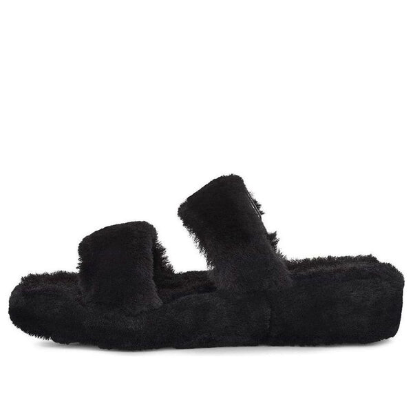 Сандалии пушистые да сандалии Ugg, черный
