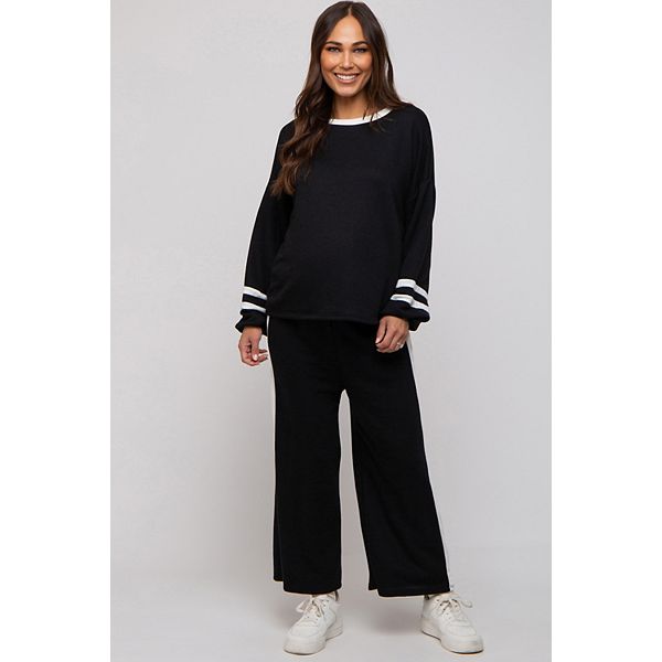 

Комплект для беременных с длинными рукавами в полоску Pinkblush