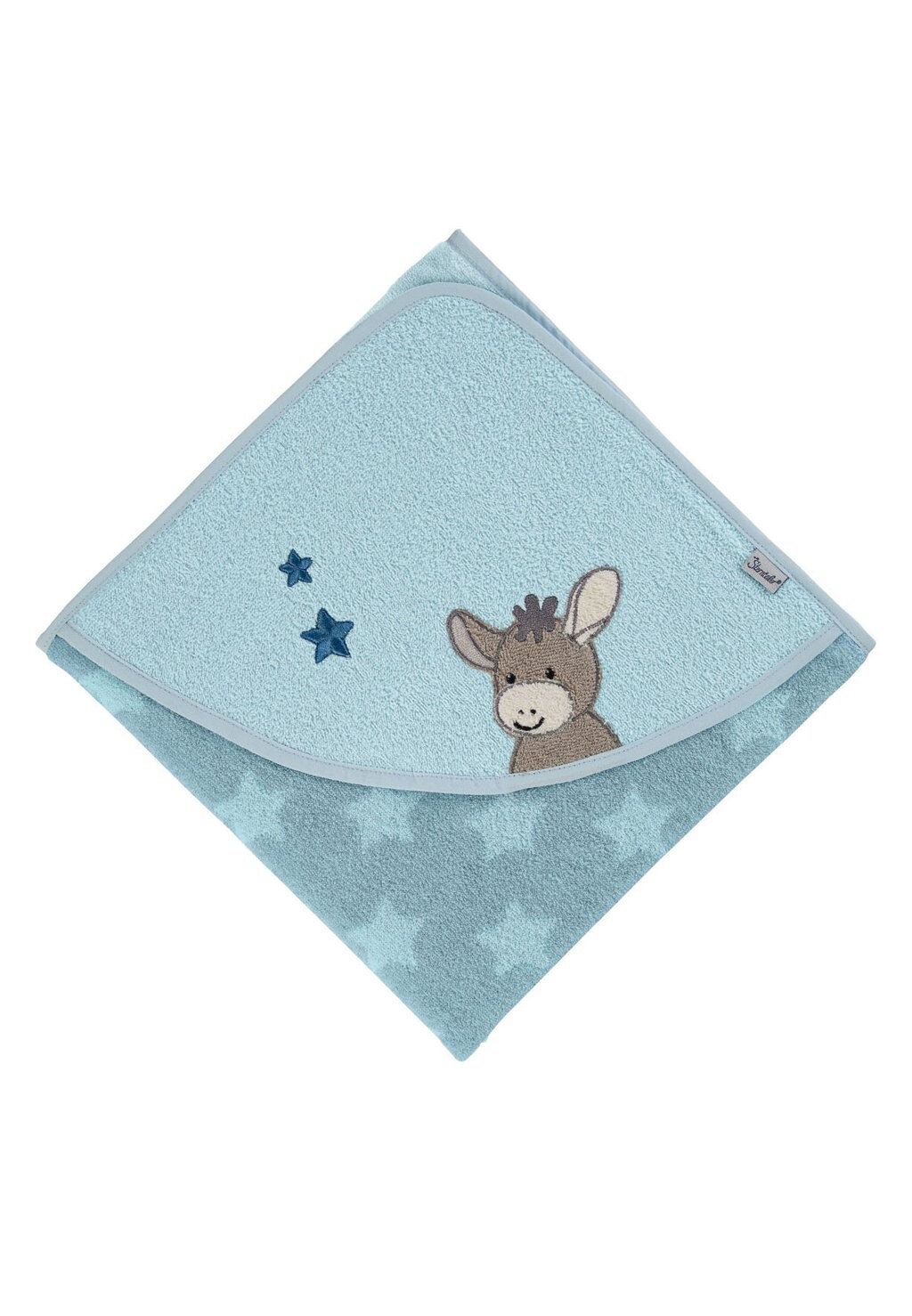 

Полотенце KAPUZENBADETUCH ESEL Sterntaler, цвет mittelblau