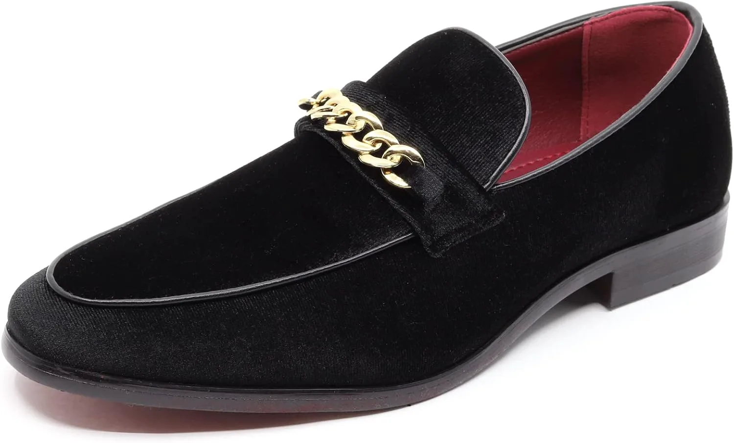 

Мужские винтажные бархатные дизайнерские классические туфли-лоферы на смокинг Arthur-02 Metrocharm, черный