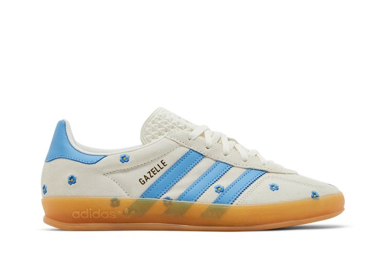 

Кроссовки Wmns Gazelle Indoor, цвет Light Blue Floral Embroidery