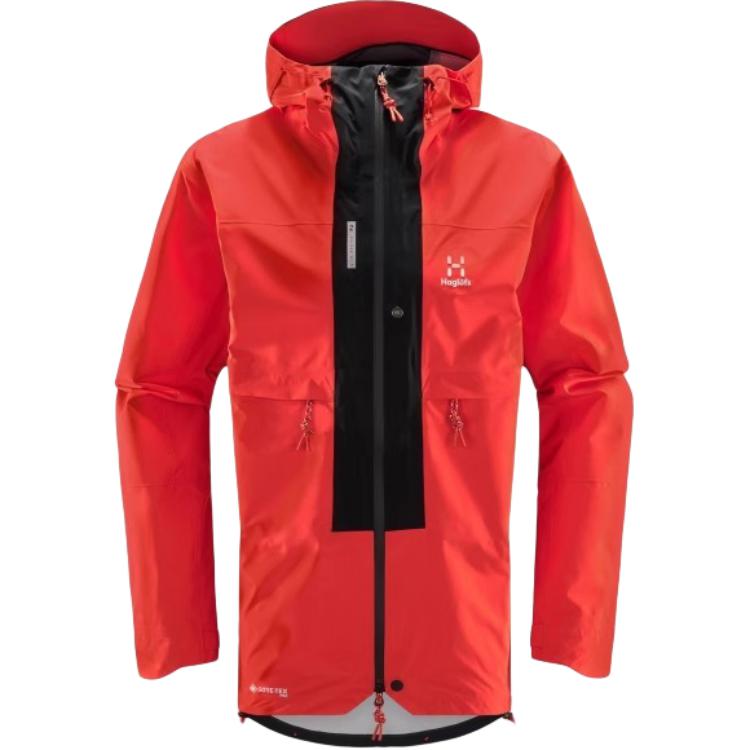

HAGLÖFS Ветрозащитная куртка-ветровка мужская Pure Black/настоящий красный