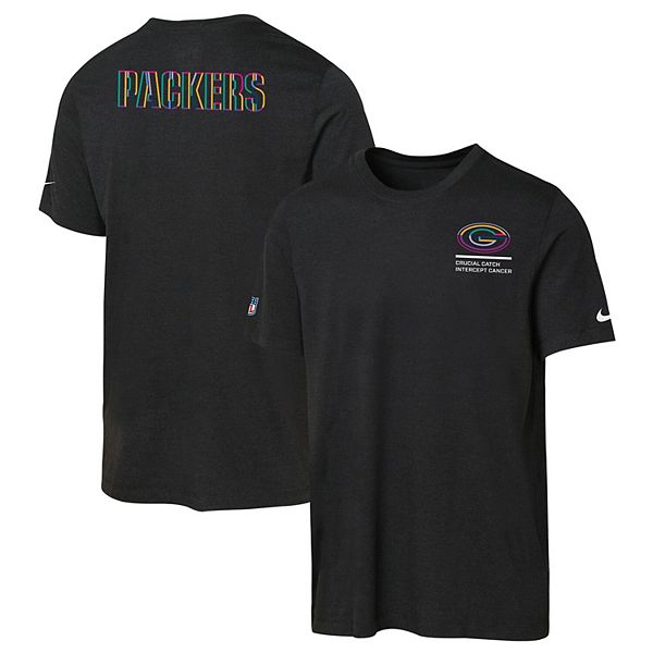 Футболка Youth black green bay packers 2025 NFL Crucial Catch Tri-Blend Dri-FIT Nike — фото 2