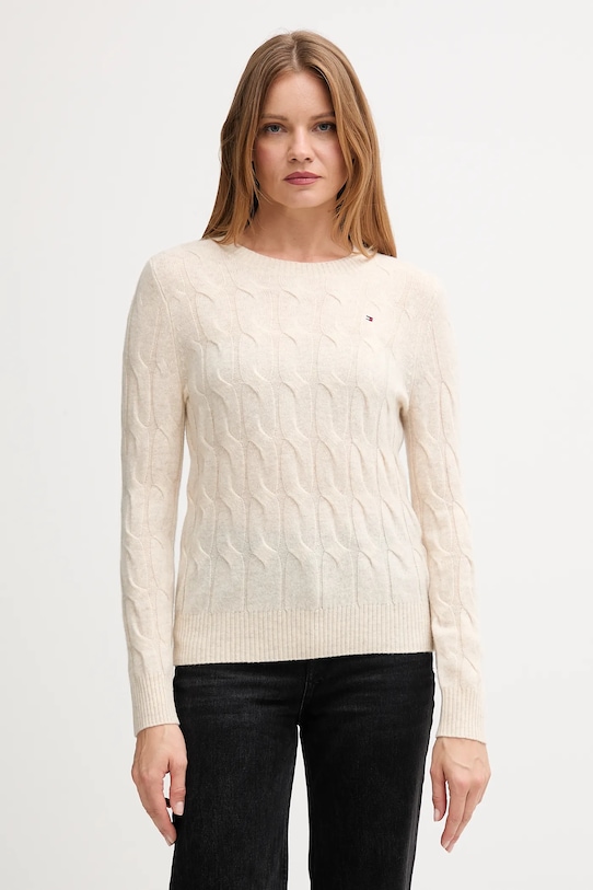 

Шерстяной свитер Tommy Hilfiger, бежевый