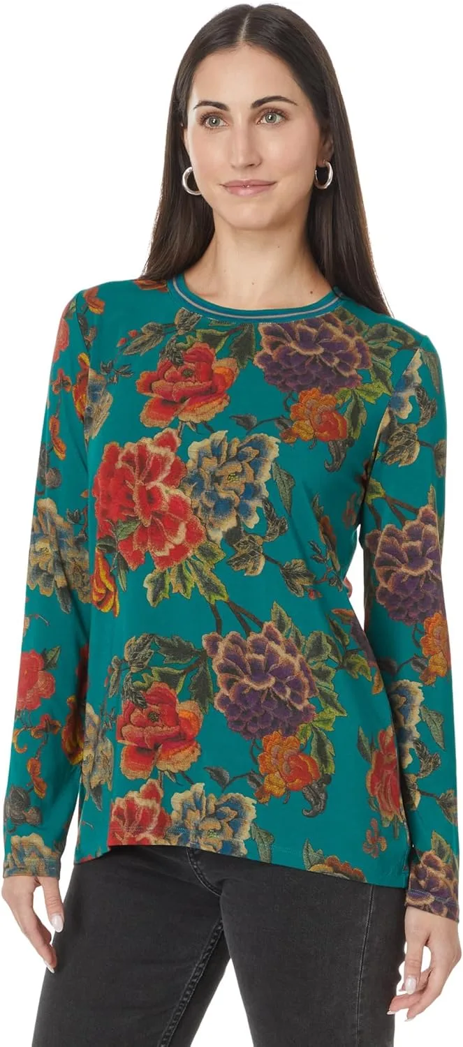 

Johnny Was Women's The Janie Favorite Long Sleeve Crew Neck Tee