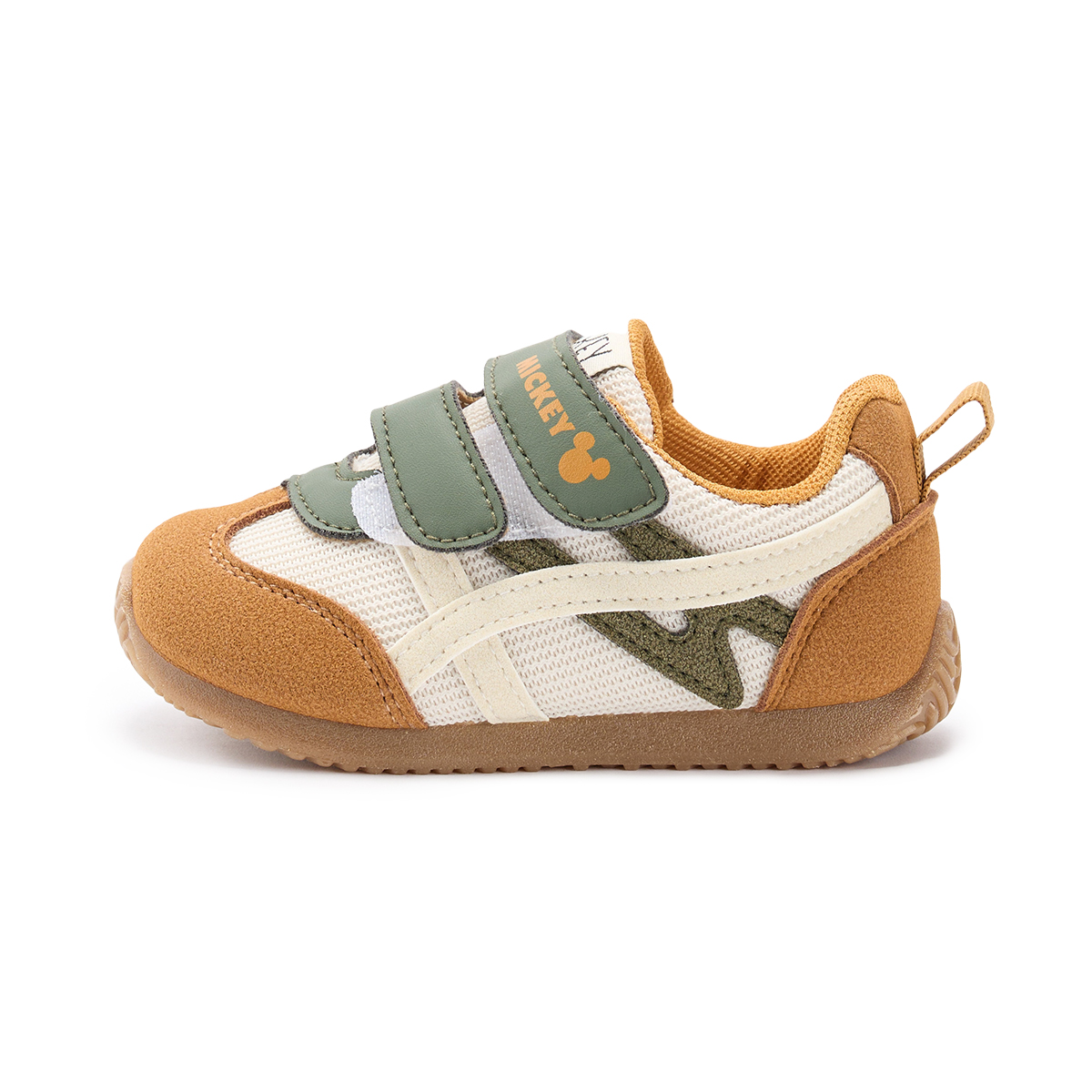 

Детские повседневные кроссовки Mickey Mouse для дошкольников Disney, коричневый зеленый