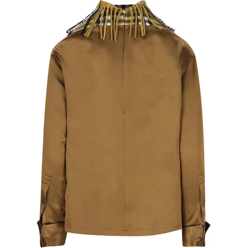 Верх с длинными рукавами и бахромой Burberry, женский, светло-коричневый — фото 4