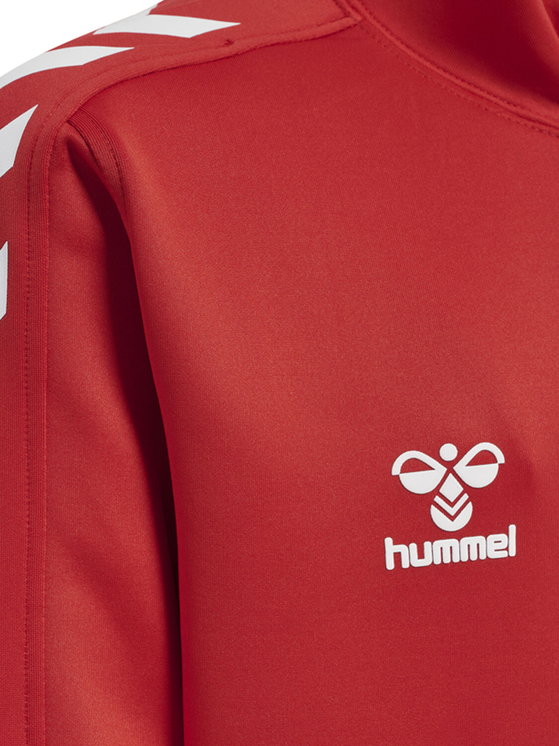 Толстовка Hummel Reißverschlussjacke Hmlcore Xk Poly Zip Sweat Kids, цвет TRUE RED — фото 3
