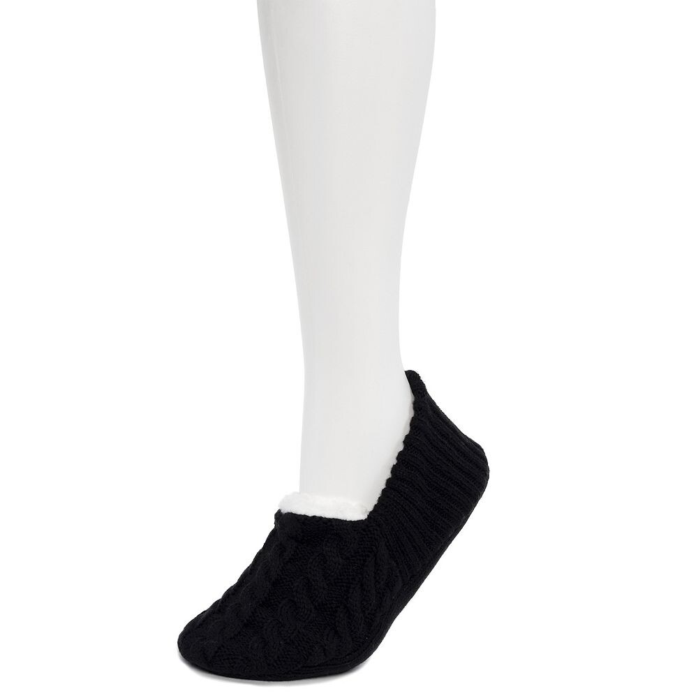

Женские носки Cuddl Duds Cozy Snug Ballerina Slipper, черный