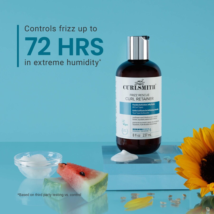 Гель для сохранения упругости локонов Frizz Rescue Curl Retaining Jelly Curlsmith, 8 oz/237 mL — фото 4