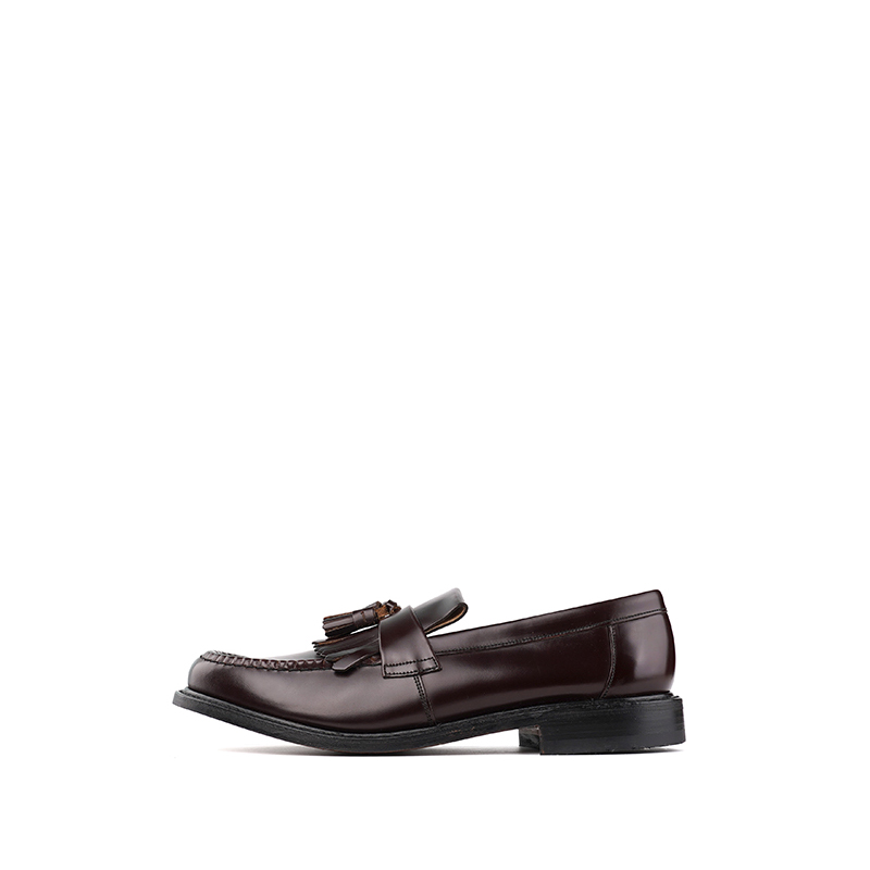 

LOAKE Мужские лоферы низкие черно-бордовые, цвет Burgundy