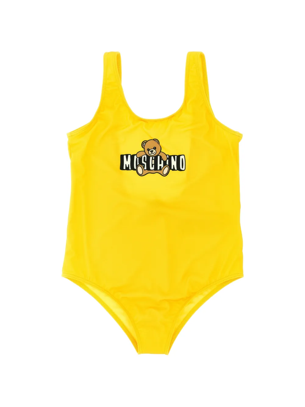 

Купальник с принтом медвежонка Moschino Kids, желтый