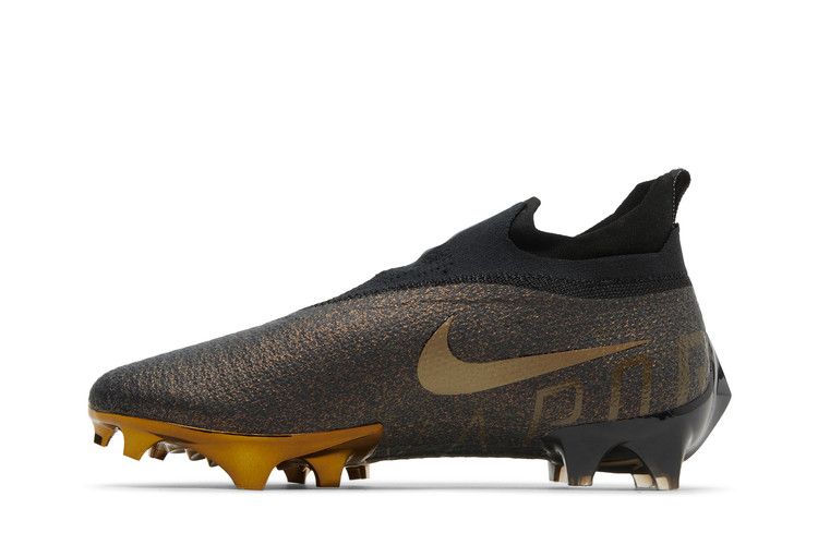 Бутсы Nike Vapor Edge Elite 360 Flyknit 'Black Metallic Gold', черный — фото 4