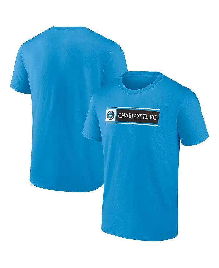

Мужская синяя футболка Charlotte FC Block Fanatics