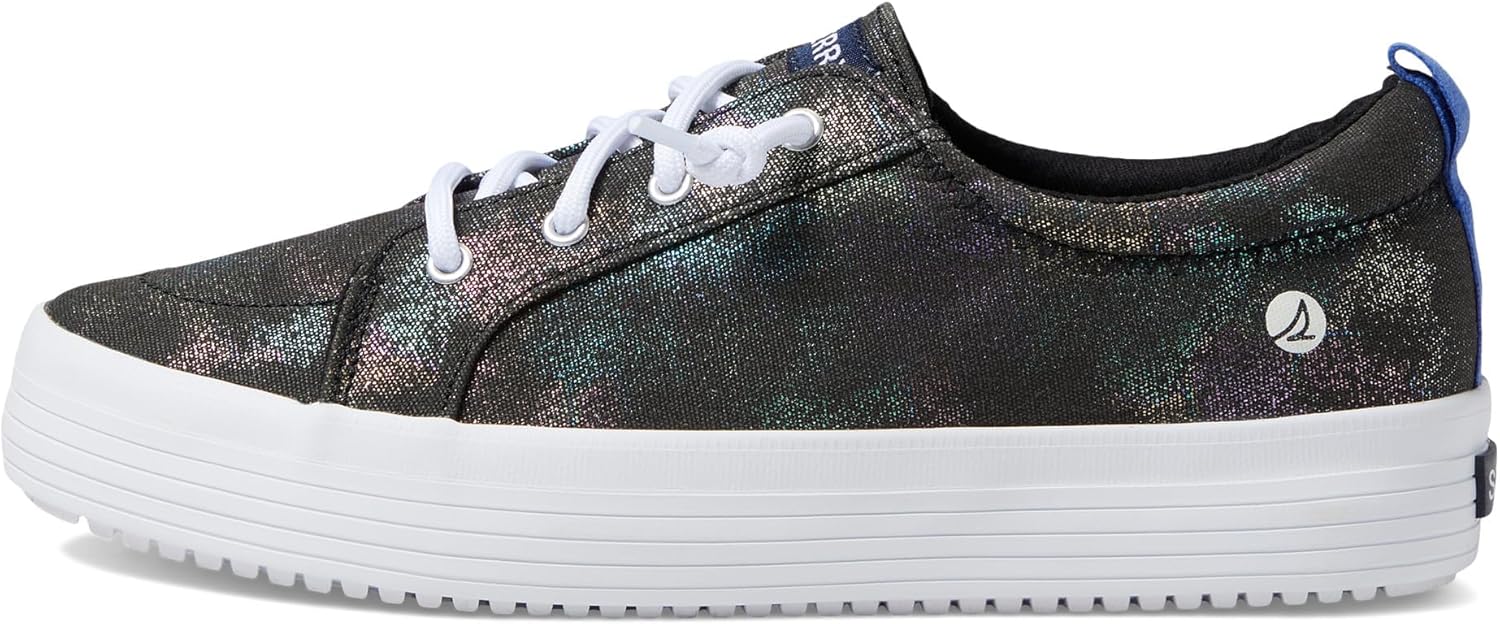 Кроссовки Sperry Unisex-Child Crest Vibe на платформе, черный — фото 4