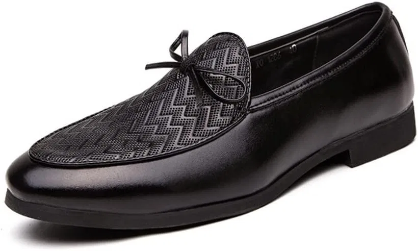 Лоферы кожаные Mens Loafers Tassel, черный SayfuR — фото 2